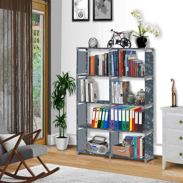 Flipkart Perfect Homes Studio House cartoon Print Plastic Metal 10 Shelf Book Organizer Metal Open Book Shelf