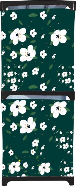 Flipkart Perfect Homes Studio White Lily Print Plastic Metal 3 Shelf Book Organizer Metal Open Book Shelf