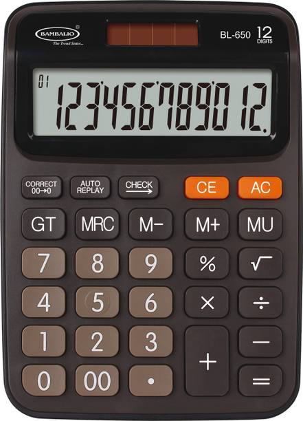 BAMBALIO BL-650 3 Years Warranty Basic  Calculator 12 Digit