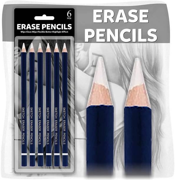 Prescent Eraser Pencil Sketch for Drawing Pen-type Eraser for Home, School and Office Use Pencil