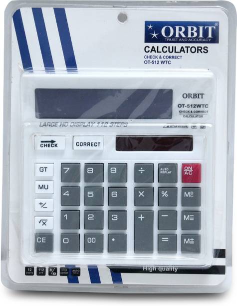 Villy Orbit OT-512 WTC White Electronics Basic  Calculator