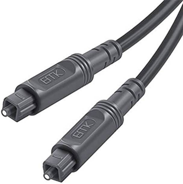 Etzin Fiber Optical Cable 1.5 m EMK Digital Optical Audio Cable Toslink CableEMK Fiber Optic 1.5M