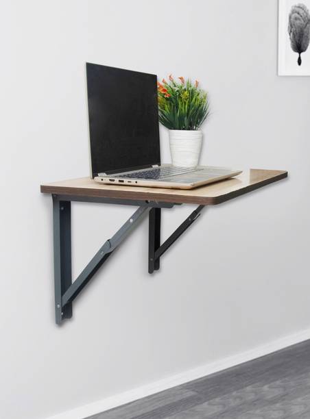 URBANE CHIC Wall mounted folding Study & Home table- (60 X 40 CM) Pre-assembled Engineered Wood Office Table