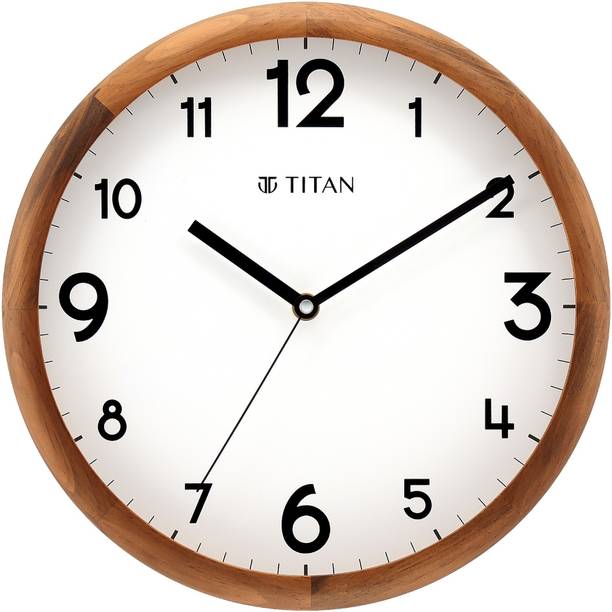 Titan एनालॉग 30 cm X 30 cm दीवार घड़ी