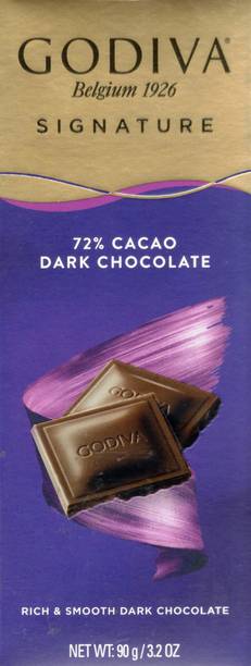 Godiva SIGNATURE 72% DARK CHOCOLATE IMPORTED Bar