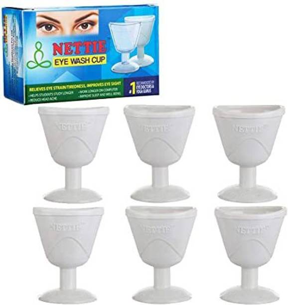 NETTIE Pack of 6 Plastic Eye wash cup
