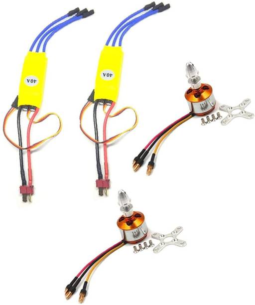 INVENTO 2pcs 1800KV BLDC Motor + 2pcs 40A ESC for Quadcopter Helicopter Automotive Electronic Hobby Kit