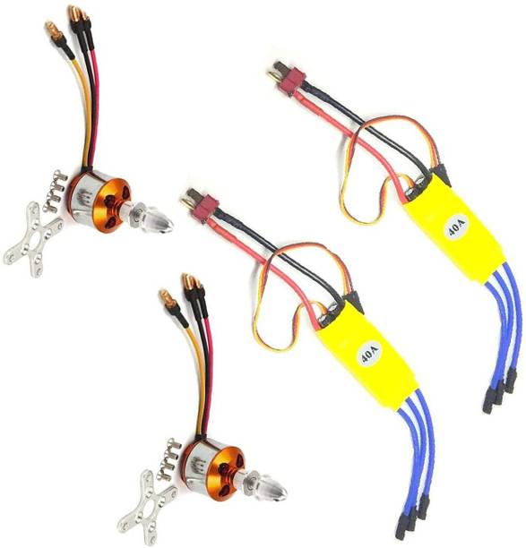 INVENTO 2pcs 1200KV BLDC Motor + 2pcs 40A ESC for Quadcopter Helicopter Automotive Electronic Hobby Kit