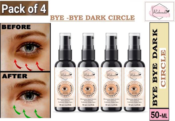 RABENDA Under Eye Cream For Dark Circles & Wrinkles - 50ml PACK 4