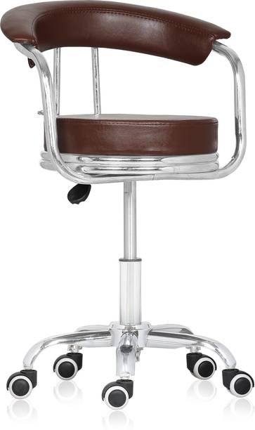 Da URBAN Classic Height Adjustable & Revolving Bar Stool / Kitchen Chair with Wheels Leatherette Bar Stool