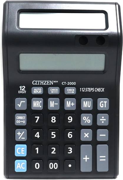Villy Dual Double Display with Pen Stand -CT-2000 Basic  Calculator