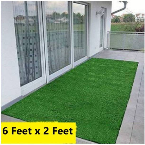 CHETANYA LOOMTEX Green Polypropylene Carpet
