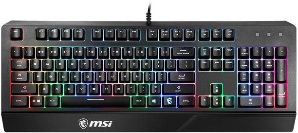 MSI S11-04US261-CLA Wired USB Standard Gaming Keyboard Compatible with Desktop, Laptop, Mac , with gaming mode ,multimedia_keys,Vigor GK20 US