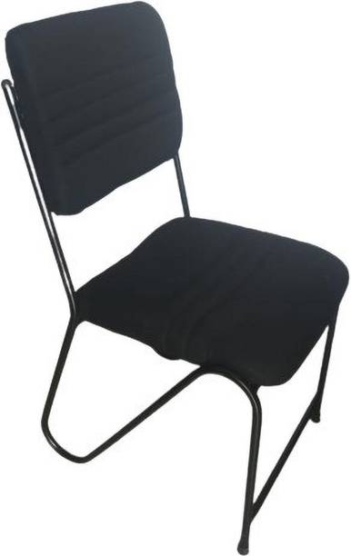 Guru Fabric Office Visitor Chair (Black, Set of 1, Pre-assembled) Leatherette Office Executive Chair