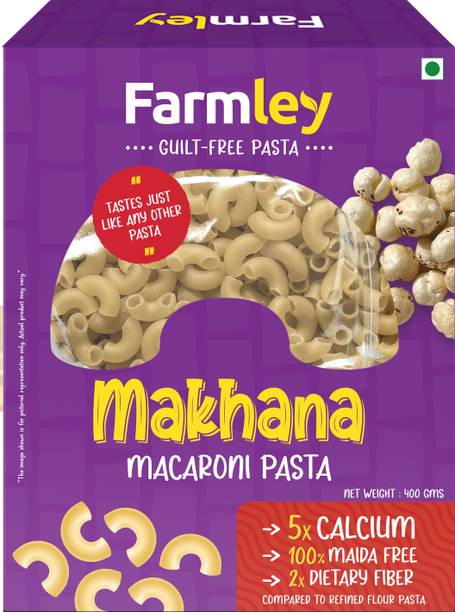 Farmley Makhana , 100% Maida Free, Cholesterol-Free Macaroni Pasta