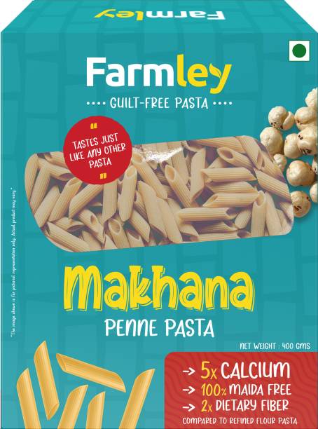 Farmley Makhana, 100% Maida Free, Cholesterol-Free, Vegan Penne Pasta