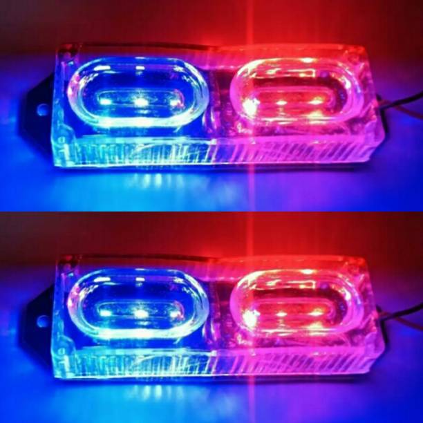 OSCONGOLD License Plate Light for Bike, Scooty and Car Tail LED Police Red, Blue 12V DC License Plate Light Motorbike LED (12 V, 9 W)