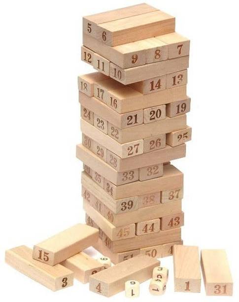 AEXONIZ TOYS 54 Blocks Zenga/Blocks Game/Zenga/Game for Kids Ages 6 and Up/for Kids