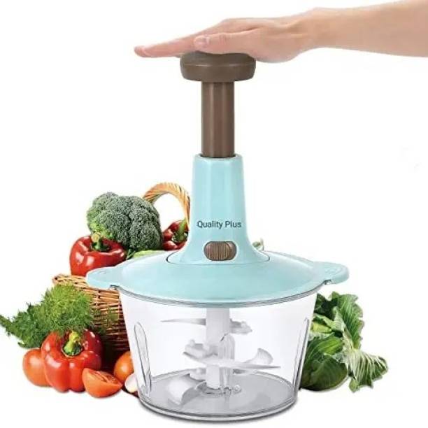 Excellent by Excellent Steel Large Manual Hand - Press Chop Fruit, Mixer Cutter to Cut| 1000 ml Vegetable Chopper