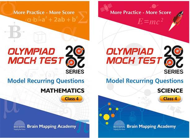 COMBO PACK: OLYMPIAD MOCK TEST 20-20 - Mathematics & Science For CLASS 4 [Set Of 2 Books]