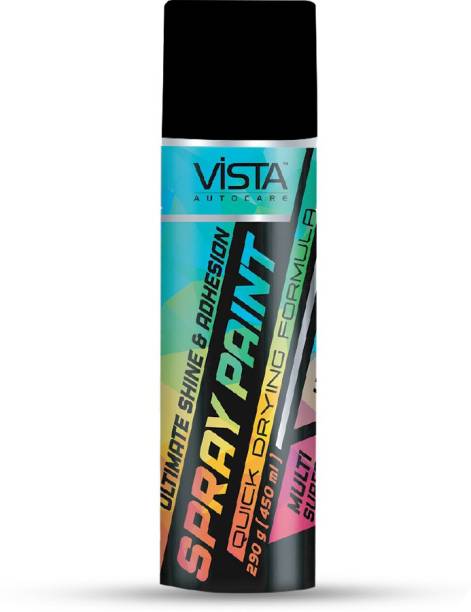 Vista Auto Care Black Matte Spray Paint 400 ml