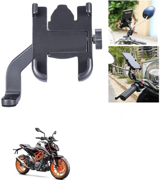 Qiisx Universal CNC, Aluminium Motorcycle Handlebar Mount Holder Stand Bike Mobile Holder