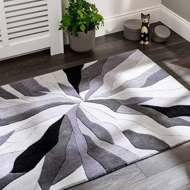 RM Handloom 5 ft  X 2 ft Polyester Carpet