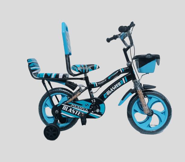 NEXOVA BICYCLE 14 T BLASTRE DOUBLE SEAT PRO (SKY-BLUE) FOR 2 TO 4 YEAR KIDS 14 T BMX Cycle