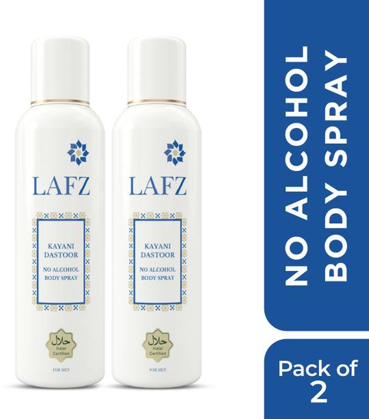 LAFZ Kayani Dastoor, No Alcohol Deodorant, Body Spray - For Men (300 ml Pack of 2) Body Spray  -  For Men