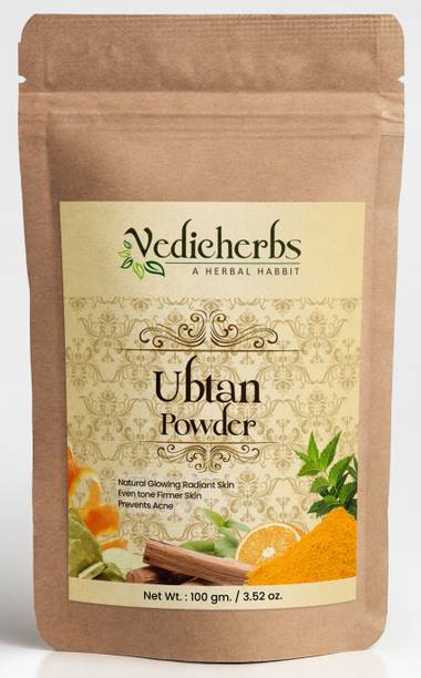 वैदिकहर्ब्स Ubtan Powder for Natural Glowing Skin, Tan Removal, Skin Whitening, Reduce Scars