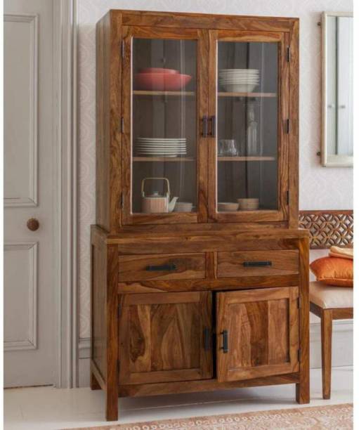 MEHAI Craft & Design Multipurpose Kitchen Crockery Cabinet Display Rack Solid Wood Kitchen Cabinet