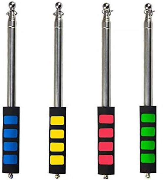 Levin Teacher Pointer Stick Retractable, Classroom Teaching(multicolor)pack of 4 Lead Pointer