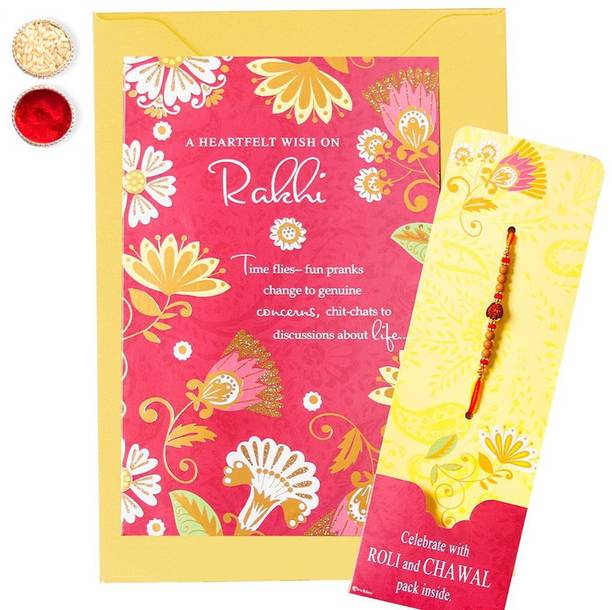 ARCHIES Designer rakhi_rc_card_031 Assorted Rakhi  Set