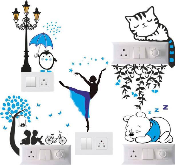 LetsApply 45 cm Switch Board Sticker Switch Sticker Switch Panel Sticker Wall Sticker Self Adhesive Sticker