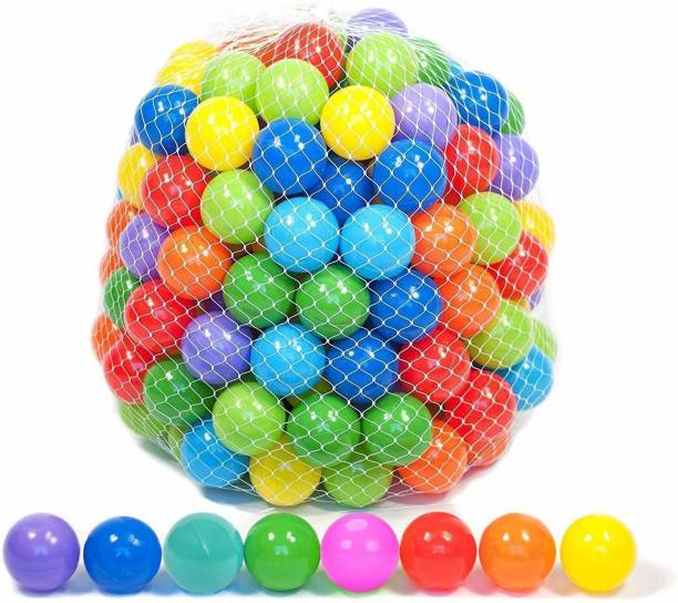 MINIKIDZ Baby 120 Pcs Premium Multicolour Balls for Kids Pool Pit Bath Toy