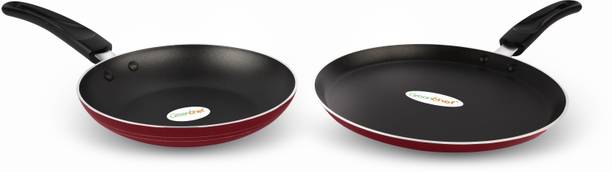 Greenchef Duo Pack (Red) Non-Stick Coated Cookware Set