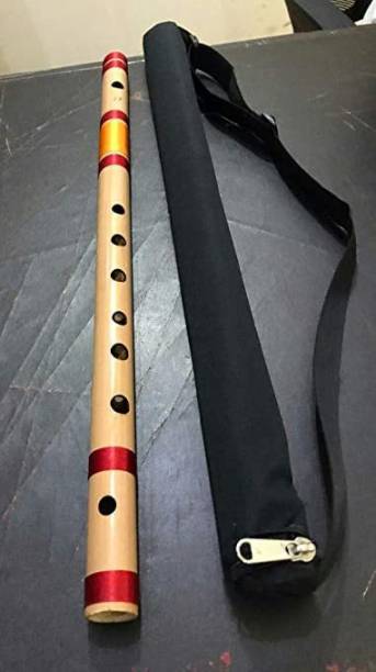 KHALSA MUSICAL C Scale Right Handed Bamboo Bansuri Random Thread Bamboo Flute With Bag Bamboo Flute
