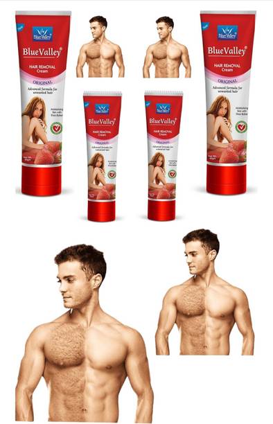BLUE VALLEY MEN BOYS HAIR REMOVAL CREAM FACE CHEST BACK ARMS PRIVATE AREAS LEGS Cream