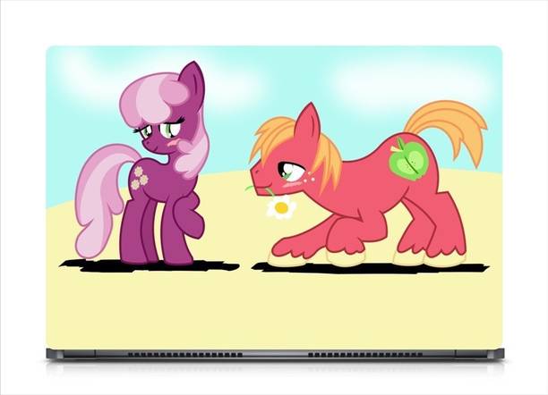 i-Birds ® Cheerilee and Big Macintosh Exclusive High Quality Laptop Decal, laptop skin sticker 15.6 inch (15 x 10) Inch iB-5K_skin_0727 High Quality HD Printed Vinyl Laptop Skin Compatible for 15.6 inch