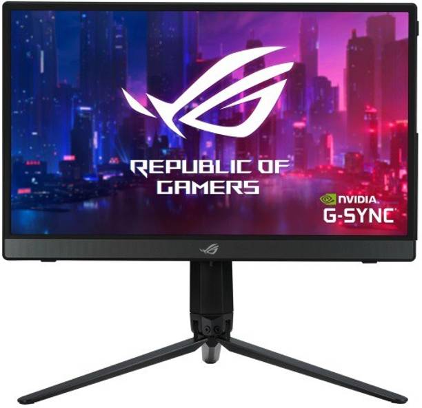 ASUS ROG Strix 39.62 cm (16 inch) Full HD LED Backlit IPS Panel with fold-out kickstand, ROG Tripod & Sleeve, USB Type-C, micro HDMI, embedded ESS amplifier, built-in 7800 mAh battery, Dual Front-Facing Stereo speakers, Anti-Glare Portable Gaming Monitor (XG16AHP)