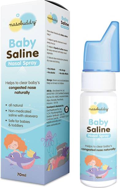 nasobuddy Baby Saline Nasal Spray Manual Nasal Aspirator