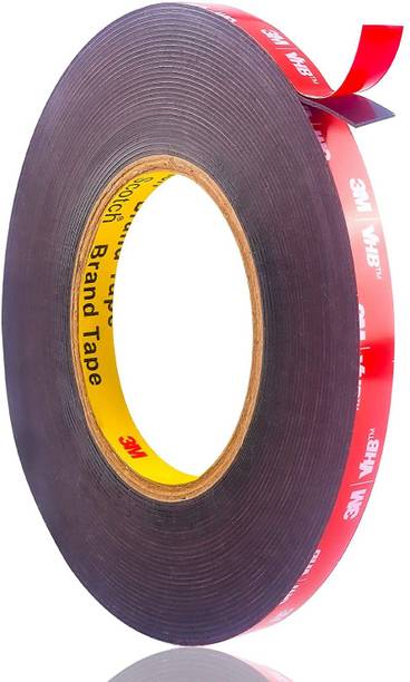 carempire 3M Double Sided Tape Mounting Tape Heavy Duty, 3M Foam Tape 12 mm x 10 m Red Reflective Tape