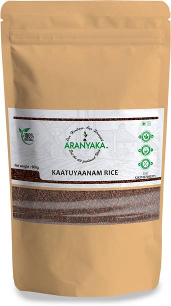 ARANYAKA Kattuyanam Rice (900g)| Red Rice | Diabetic-Firendly - Low GI | Immunity Booster Brown Kattuyanam Rice (Medium Grain, Parboiled)