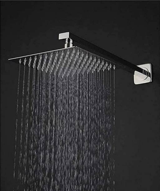 Kyari EXTRA HEAVY 6 x 6 inch Ultra Slim Shower + Heavy Arm Shower Complete Set Shower Head