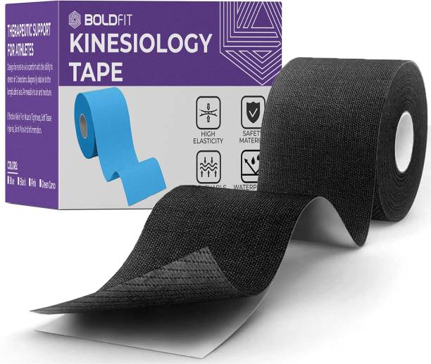 BOLDFIT Kinesiology Tape Knee support Shoulder Muscle Tape Sports Injury Tape Pain Tape Kinesiology Tape