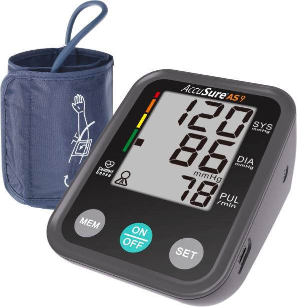 AccuSure AS9 Automatic + Advance Feature Blood Pressure Monitoring System for measuring BP AS9 Bp Monitor