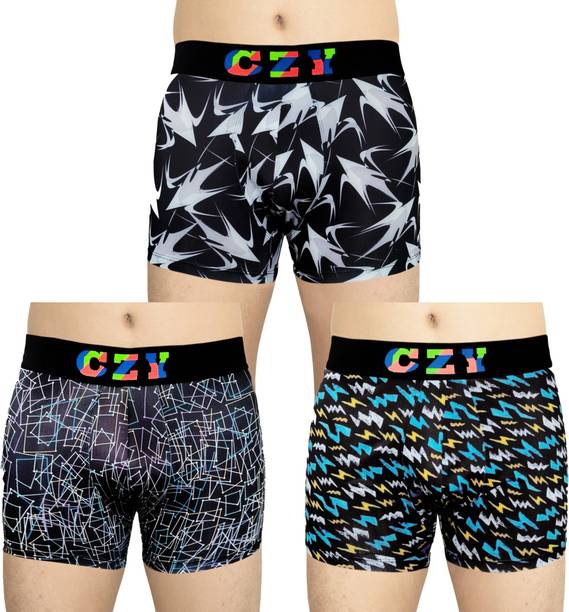 Pack of 3 Printed Men Trunk