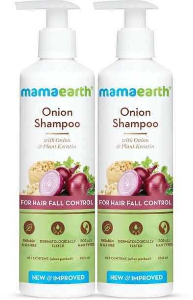 Mamaearth Onion Shampoo with Onion & Plant Keratin for Hair Fall Control