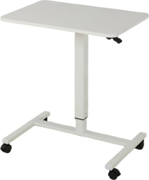 SYGA Height Adjustable Table Desk Standing Computer Desk (White, 70 X 48 cm) Solid Wood Computer Desk