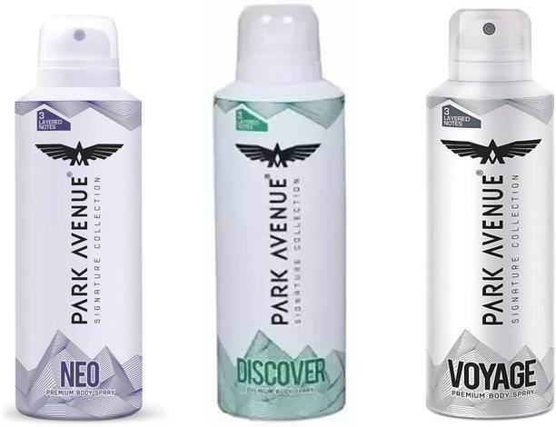 PARK AVENUE NEO, DISCOVER & VOYAGE Premium Body Spray Combo (3X15